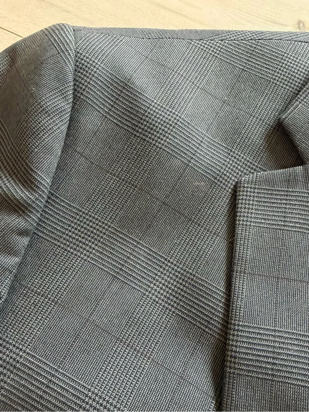 Express Men's Dark Gray Two-Button Suit Blazer